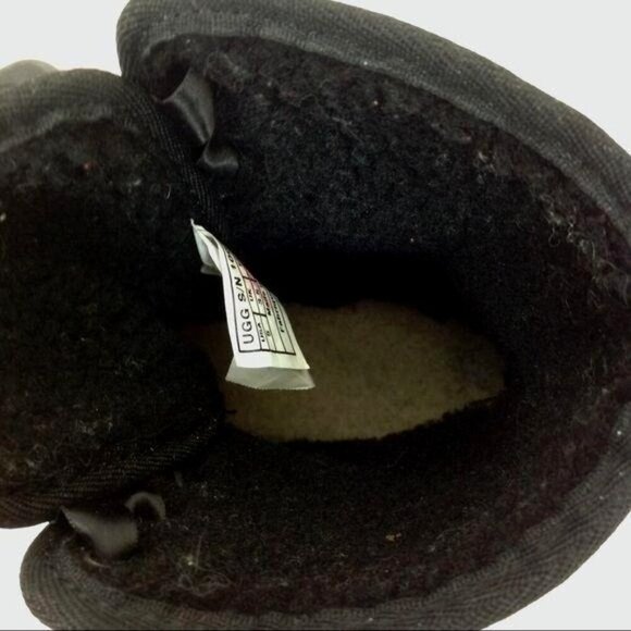 90s‎ Grunge Ugg Jaxen Plaid Shearling Lace Up Combat Boots Size 5 - Picture 5 of 7